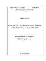 Luận văn thạc sĩ Luật học: Di sản thừa kế theo pháp luật dân sự Việt Nam – Một số vấn đề lý luận và thực tiễn