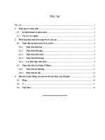 Tiểu Luận - Quản Trị Kinh Doanh Nhà Hàng - Đề Tài - Các Loại Thực Đơn