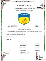 Mô tả yêu cầu môn   công nghệ phần mềm tên đề tài xây dựng phần mềm quản lý cửa hàng bán trà sữa balley