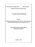 Luận văn thạc sĩ Luật học: Pháp luật lao động Việt Nam về xử lý kỷ luật sa thải và thực trạng thực hiện tại doanh nghiệp trên địa bàn thành phố Hà Nội