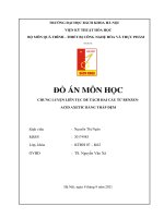 Chưng luyện liên tục để tách hai cấu tử benzenacid axetic bằng tháp đệm