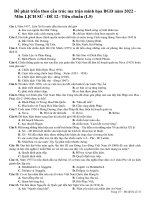 Ondy 48  đề môn sử biên soạn theo cấu trúc đề minh họa năm 2022   đề 12