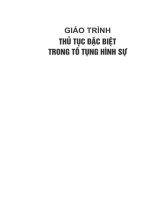 Giáo trình Thủ tục đặc biệt trong tố tụng hình sự - Trường Đại học Luật Hà Nội. Chủ biên: Vũ Gia Lâm, Phan Thị Thanh Mai, Mai Thanh Hiếu