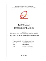 Một số giải pháp đẩy mạnh hoạt động Marketing trực tuyến tại Trung tâm Kinh doanh VNPT Hà Nội