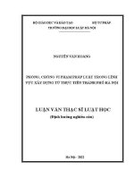 Luận văn thạc sĩ Luật học: Phòng, chống vi phạm pháp luật trong lĩnh vực xây dựng từ thực tiễn thành phố Hà Nội