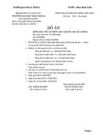 Thiết kế tháp mâm chóp chưng cất hỗn hợp benzen toluen có năng suất 200 lh tính theo sản phẩm đỉnh