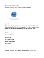 Tham quan bảo tàng hồ chí minh và trình bày những kiến thức mà bản thân em đã tiếp nhận được và em học tập được gì về lý tưởng sống, nhân cách, đạo đức của hồ chí minh