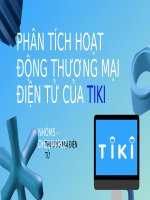 Phân tích hoạt động thương mại điện tử của tiki