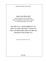 Đề tài sinh viên nghiên cứu khoa học: Kết hôn từ xa – Kinh nghiệm từ các quốc gia trên thế giới và áp dụng ở Việt Nam trong điều kiện ứng phó với đại dịch Covid-19 hiện nay