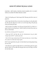 Đối tượng, phương pháp nghiên cứu và chức năng của kinh tế chính trị mac lenin