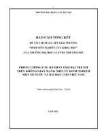 Đề tài sinh viên nghiên cứu khoa học: Phòng chống các hành vi xâm hại trẻ em trên không gian mạng nhìn từ kinh nghiệm một số nước và bài học cho Việt Nam