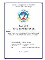 Chuyên đề thực tập: Hoàn thiện hoạt động tuyển dụng nhân sự tại Công ty Cổ phần Quản lý Điểm đến châu Á – ASIA DMC