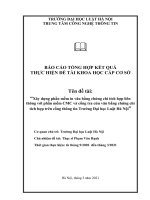 Đề tài nghiên cứu khoa học cấp Trường: Xây dựng phần mềm in văn bằng chứng chỉ tích hợp liên thông với phần mềm CMC và cổng tra cứu văn bằng chứng chỉ tích hợp trên cổng thông tin Trường Đại học Luật Hà Nội