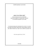 Đề tài sinh viên nghiên cứu khoa học: Cân bằng bảo hộ sáng chế đối với vaccine và vấn đề sức khoẻ cộng đồng trong bối cảnh đại dịch Covid-19 – Góc nhìn từ pháp luật Việt Nam và pháp luật quốc tế