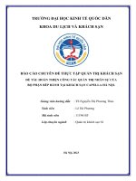 Chuyên đề thực tập: Hoàn thiện công tác quản trị nhân sự của bộ phận bếp bánh khách sạn Capella Hà Nội