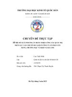 Chuyên đề thực tập: Đề xuất phương án thực hiện công tác quản trị nhân lực vân chuyển du lịch ở công ty cổ phần xây dựng, thương mại và du lịch hải anh