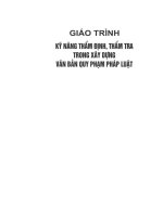 Giáo trình Kỹ năng thẩm định, thẩm tra trong xây dựng văn bản quy phạm pháp luật - Trường Đại học Luật Hà Nội. Đoàn Thị Tố Uyên chủ biên, Cao Kim Oanh, Lê Thị Ngọc Mai, Ngô Linh Ngọc