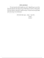 Giải pháp nâng cao hiệu quả hoạt động giao nhận hàng hóa xuất khẩu bằng đường biển tại công ty tnhh dịch vụ vận tải và thương mại việt hoa