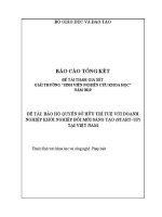 Đề tài sinh viên nghiên cứu khoa học: Bảo hộ quyền sở hữu trí tuệ với doanh nghiệp khởi nghiệp đổi mới sáng tạo (Start-up) tại Việt Nam