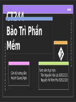 Ct244 bảo trì phần mềm  git là một phần mềm mã nguồn mở được phát triển bởi linus torvalds vào năm 2005