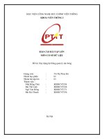 Báo cáo bài tập lớn môn cơ sở dữ liệu đề tài xây dựng hệ thống quản lý sân bóng