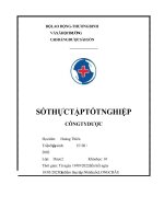 SỔ THỰC TẬP TỐT NGHIỆP CÔNG TY DƯỢC địa điểm nhà thuốc long châu