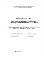 Đề tài sinh viên nghiên cứu khoa học: Nguyên tắc suy đoán vô tội trong tố tụng hình sự Việt Nam