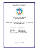 Chuyên đề thực tập: Giải pháp thúc đẩy phát triển bền vững tại khu nghỉ dưỡng Six Senses Ninh Van Bay
