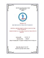 Các công cụ quản lý nhà nước về kinh tế