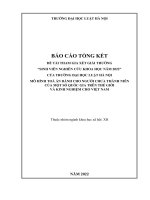 Đề tài sinh viên nghiên cứu khoa học: Mô hình Toà án dành cho người chưa thành niên của một số quốc gia trên thế giới và kinh nghiệm cho Việt Nam
