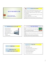 Slide quản trị chiến lược