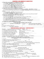 Adjective + preposition