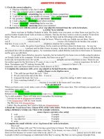 Adjective suffixes + adj ending