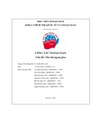 Công tác ngoại giao chủ đề thư tín ngoại giao