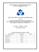 Vấn đề gia đình trong thời kỳ quá độ lên chủ nghĩa xã hội  thực trạng và giải pháp xây dựng, phát triển gia đình việt nam hiện nay