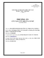 Phương án cứu nạn cứu hộ của cơ sở