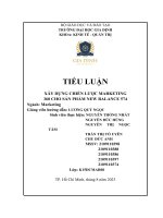 Tiểu luận xây dựng chiến lược marketing 360 cho sản phẩm new balance 574