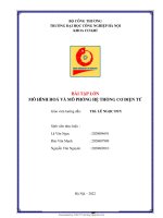 Bài tập lớn mô hình hoá và mô phỏng hệ thống cơ điện tử