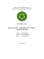 Bài tiểu luận dự án làm v app cho các tuyến xe đưng dài