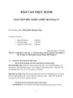 Báo cáo thực hành giao tiếp điều khiển thiết bị ngoại vi tên bài thực hành điều khiển đóngmở cổng