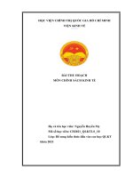 Bài thu hoạch chính sách kinh tế