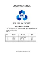 Đề tài ứng dụng thương mại thiết kế dân dụng