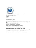 Đề tài quy trình làm thủ tục phục vụ khách trong thời giang lưu trú