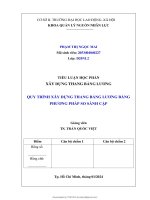 Tiểu luận học phần xây dựng thang bảng lương quy trình xây dựng thang bảng lương bằng phương pháp so sánh cặp