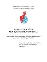 Báo cáo thực hành định mức lao động 2 xây dựng mức lao động cho bước công việc lốc thép tại công ty cổ phần kim loại màu thái nguyên vimico