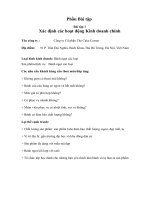 Xác định các hoạt động kinh doanh chính công ty cổ phần the cake corner