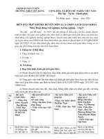 Biên bản họp chọn sách