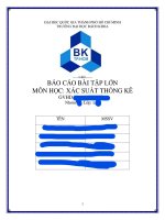 Báo cáo bài tập lớn môn xác suất thống kê