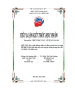 Quy luật thống nhất và đấu tranh của các mặt đối lập  tính chất hai mặt của áp lực đồng trang lứa đối với sinh viên hiện nay