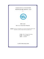 Đề tài lãi suất, tác động của lãi suất tới nền kinh tế thị trường và thực trạng việt nam hiện nay